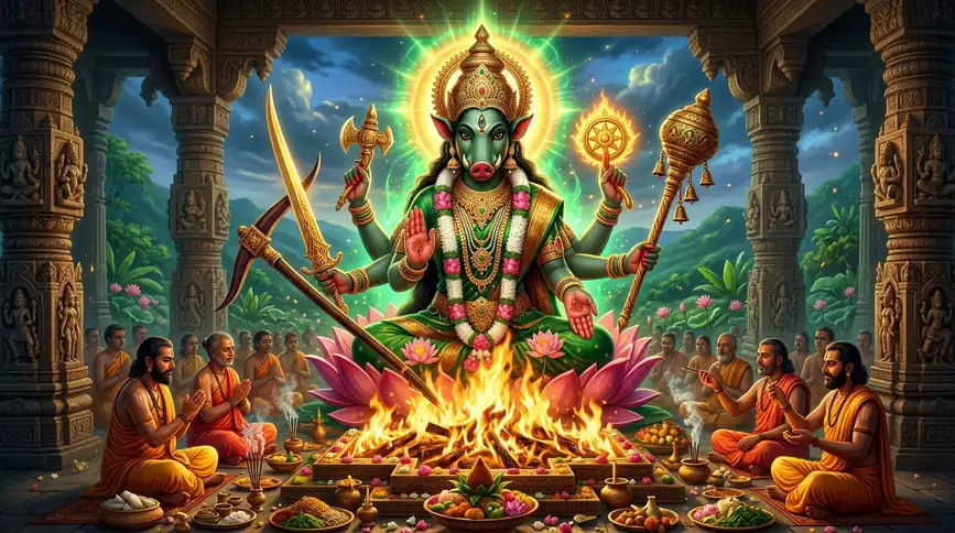 माँ वाराही देवी तंत्रोक्त महायज्ञ एवं भू-संपत्ति विवाद निवारण अनुष्ठान (Maa Varahi Land & Property Dispute Removal Yagya) माँ वाराही देवी तंत्रोक्त महायज्ञ एवं भू-संपत्ति विवाद निवारण अनुष्ठान (Maa Varahi Land & Property Dispute Removal Yagya)